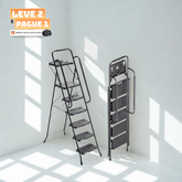 [Leve 2 Pague 1] Escada Evolut Antiderrapante, Segurança 100% Onde Usar + BRINDE: Bolsa MultiTarefa