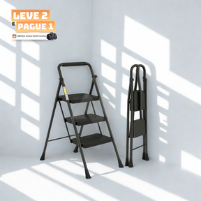 [Leve 2 Pague 1] Escada Evolut Antiderrapante, Segurança 100% Onde Usar + BRINDE: Bolsa MultiTarefa