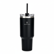 Copo Térmico Inox Portátil 1200ml/1.2L Garrafa Térmica Inoxidável com Tampa e Canudo