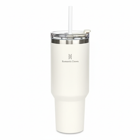 Copo Térmico Inox Portátil 1200ml/1.2L Garrafa Térmica Inoxidável com Tampa e Canudo