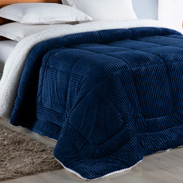 Cobertor Canelado Lã para Frio