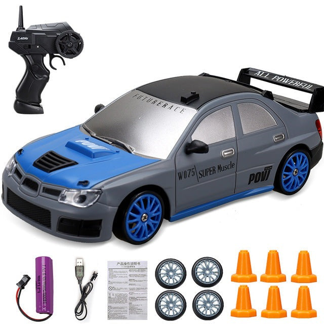 Carrinho de DRIFT de Controle Remoto - JDM (+ 4 Pneus e 6 Cones Extra)